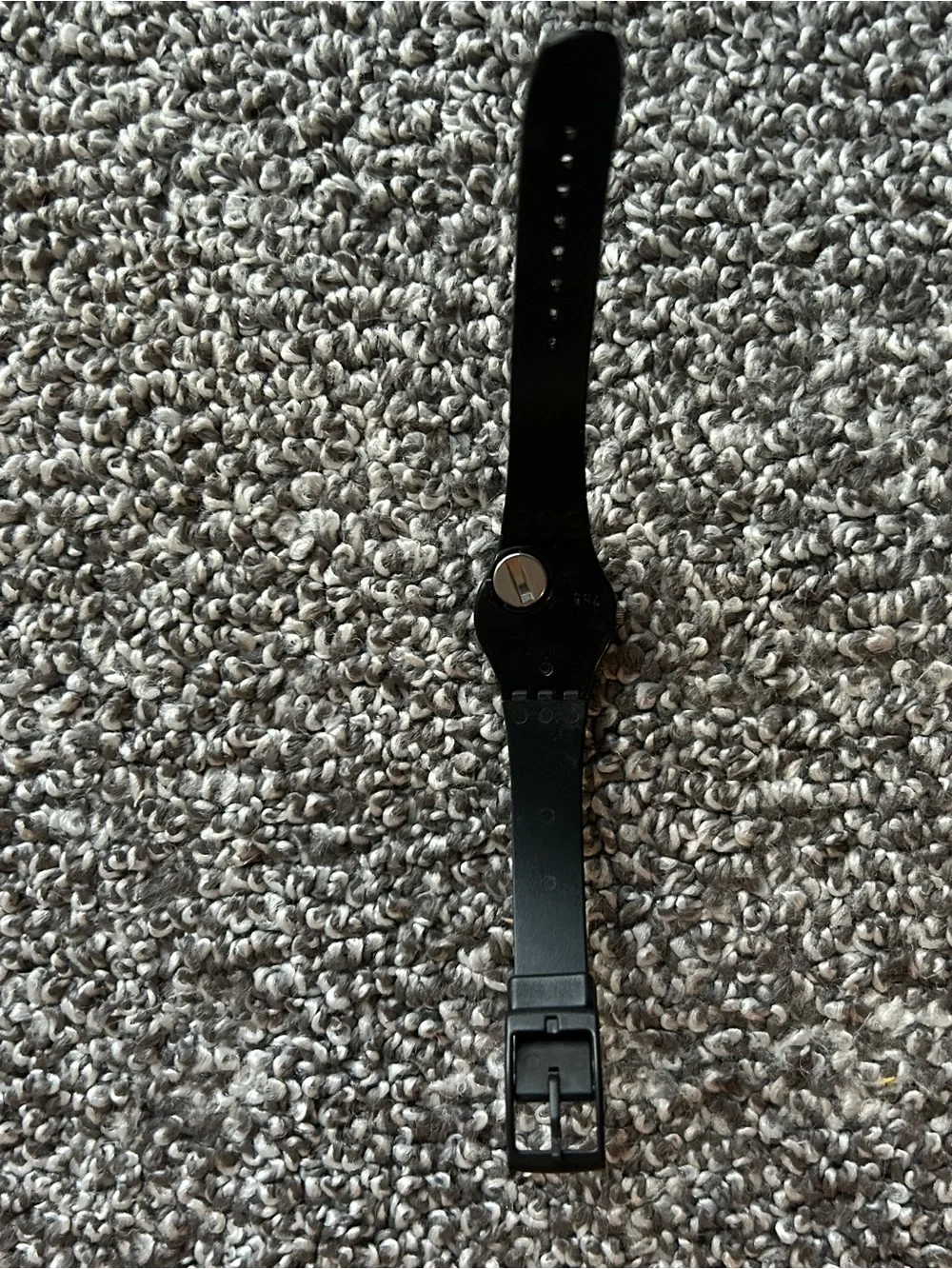 Vintage Swatch Black Magic Watch - For Parts/Repair with Black Swatch Guard